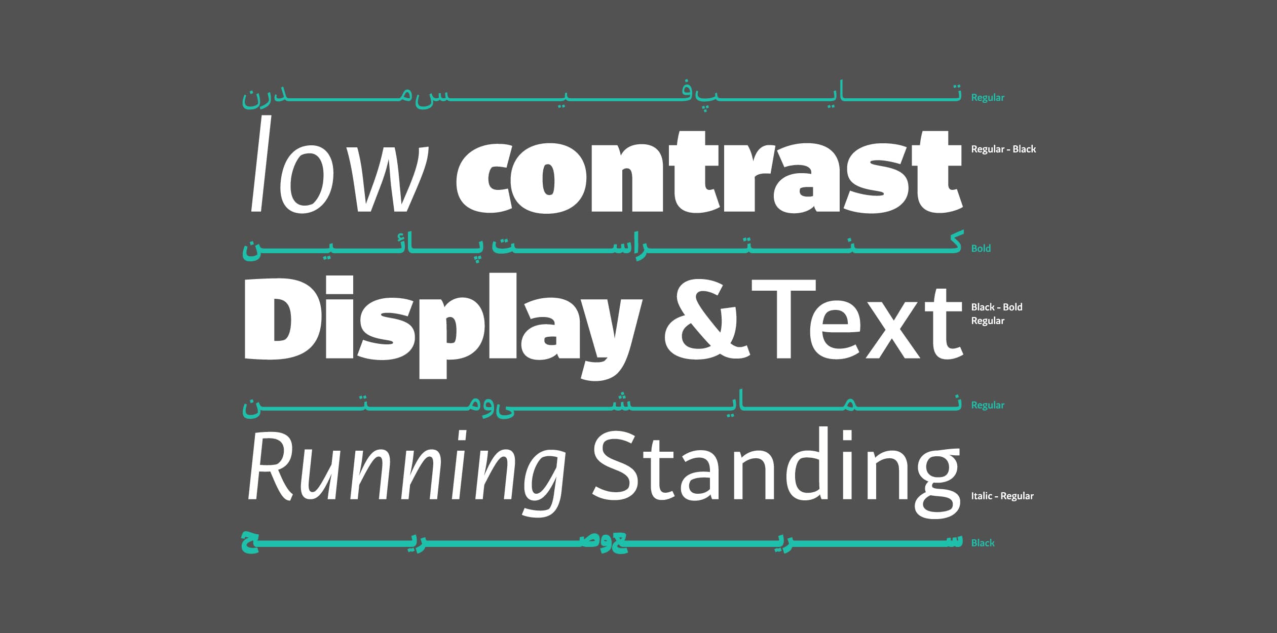 Image of Tajrish typeface project from Bahman Eslami