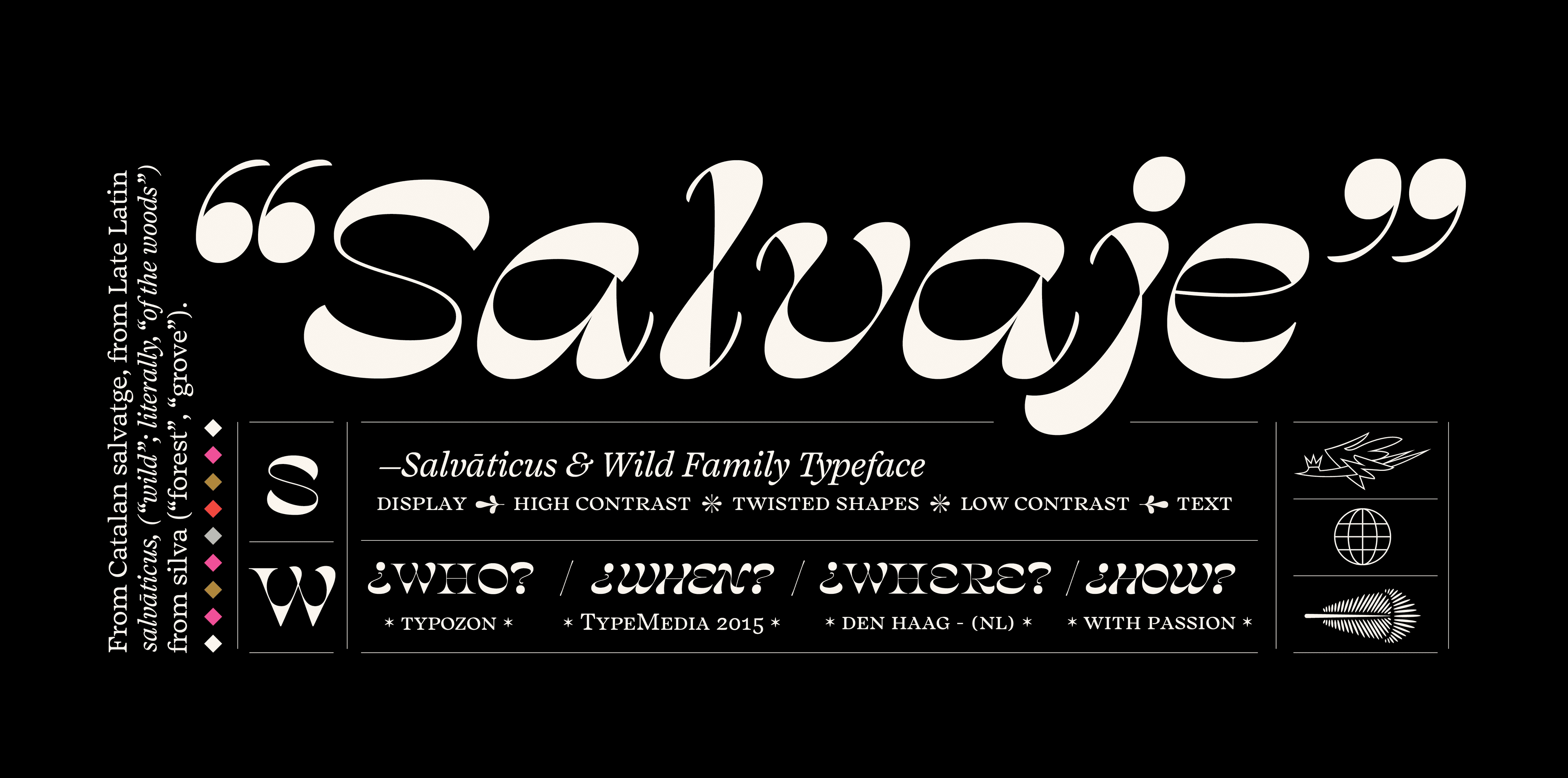 Image of Salvaje typeface project from Cristian Vargas