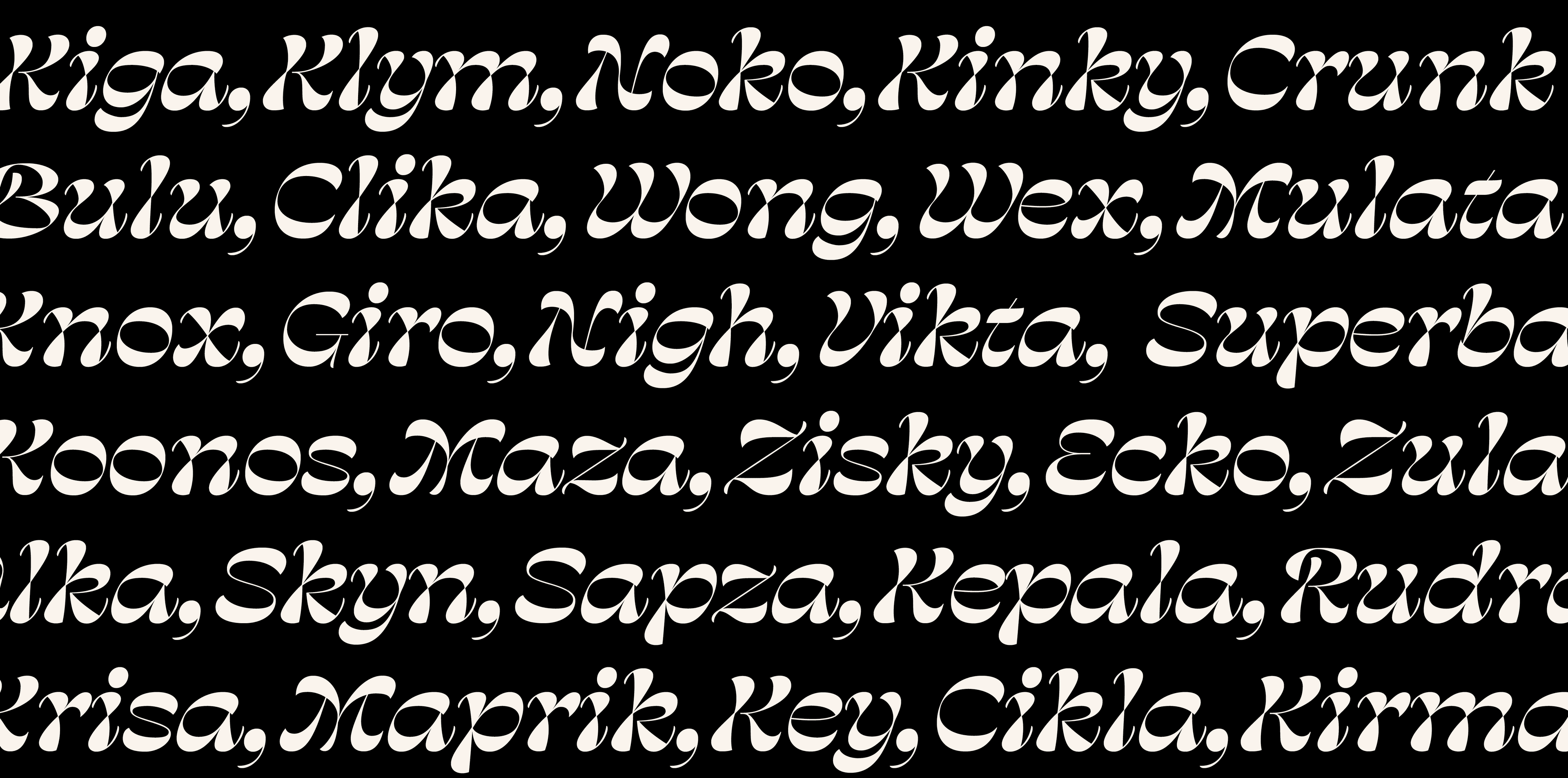Image of Salvaje typeface project from Cristian Vargas