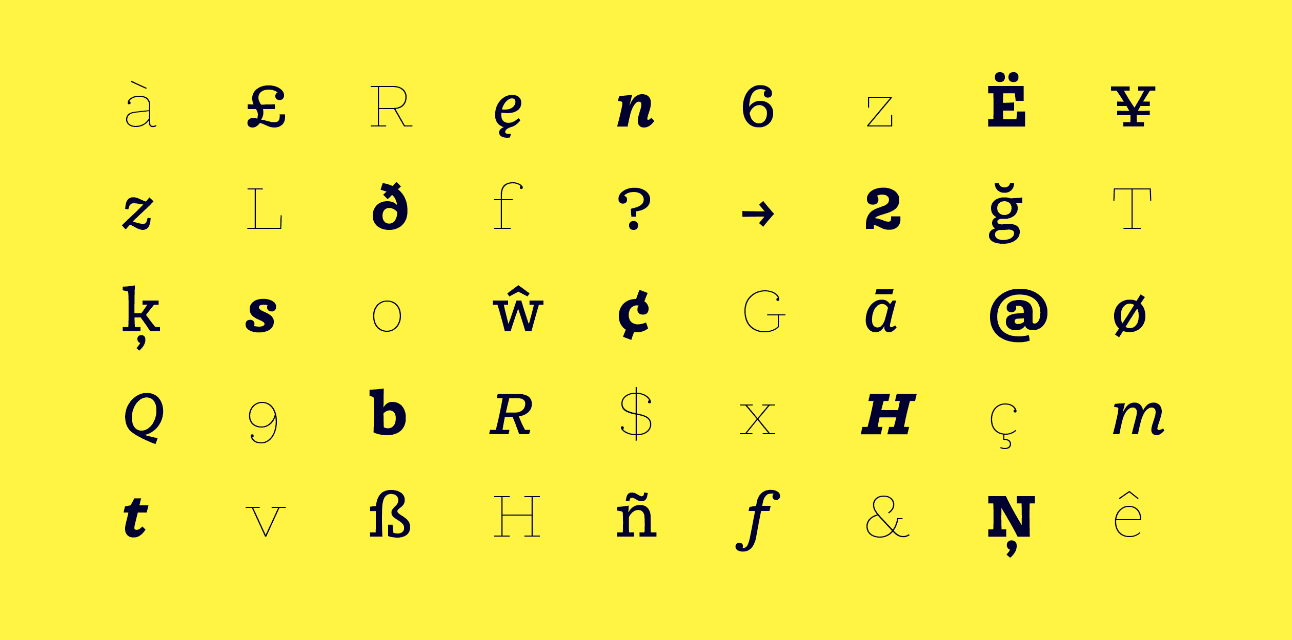 Image of Emil typeface project from Elliott Amblard