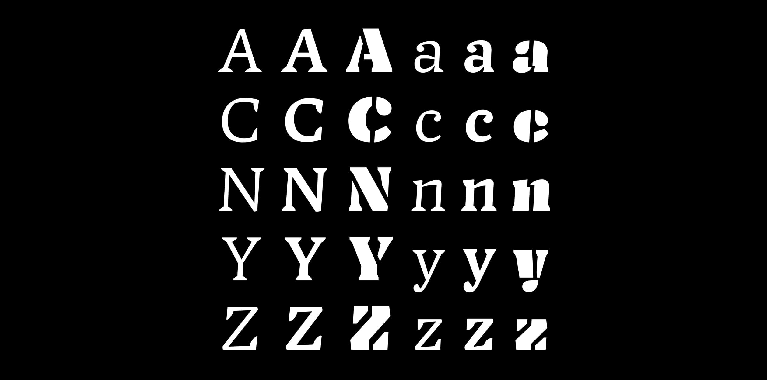 Image of Samsa typeface project from Katerina Kochkina