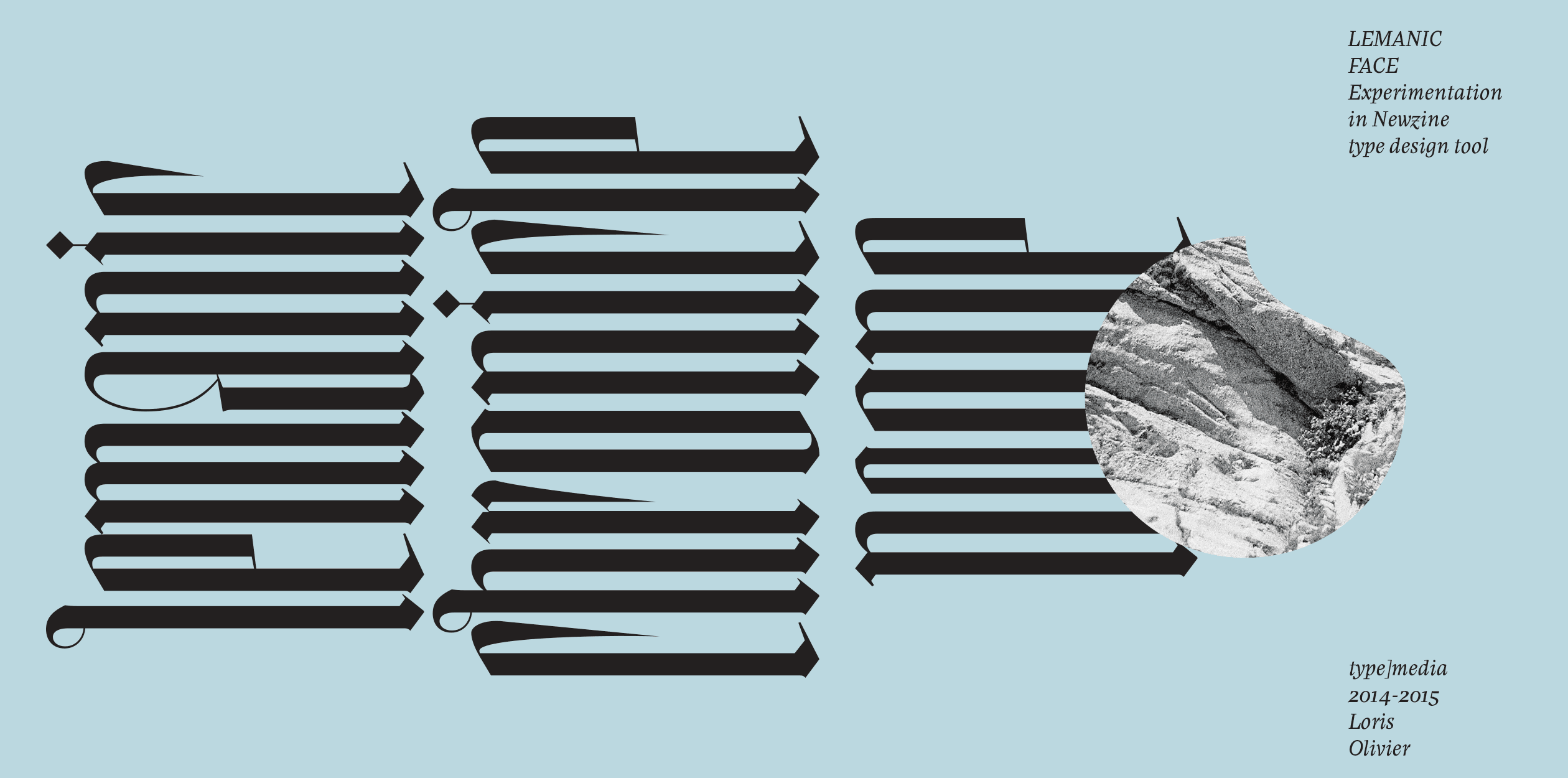 Image of Lemanic typeface project from Loris Olivier