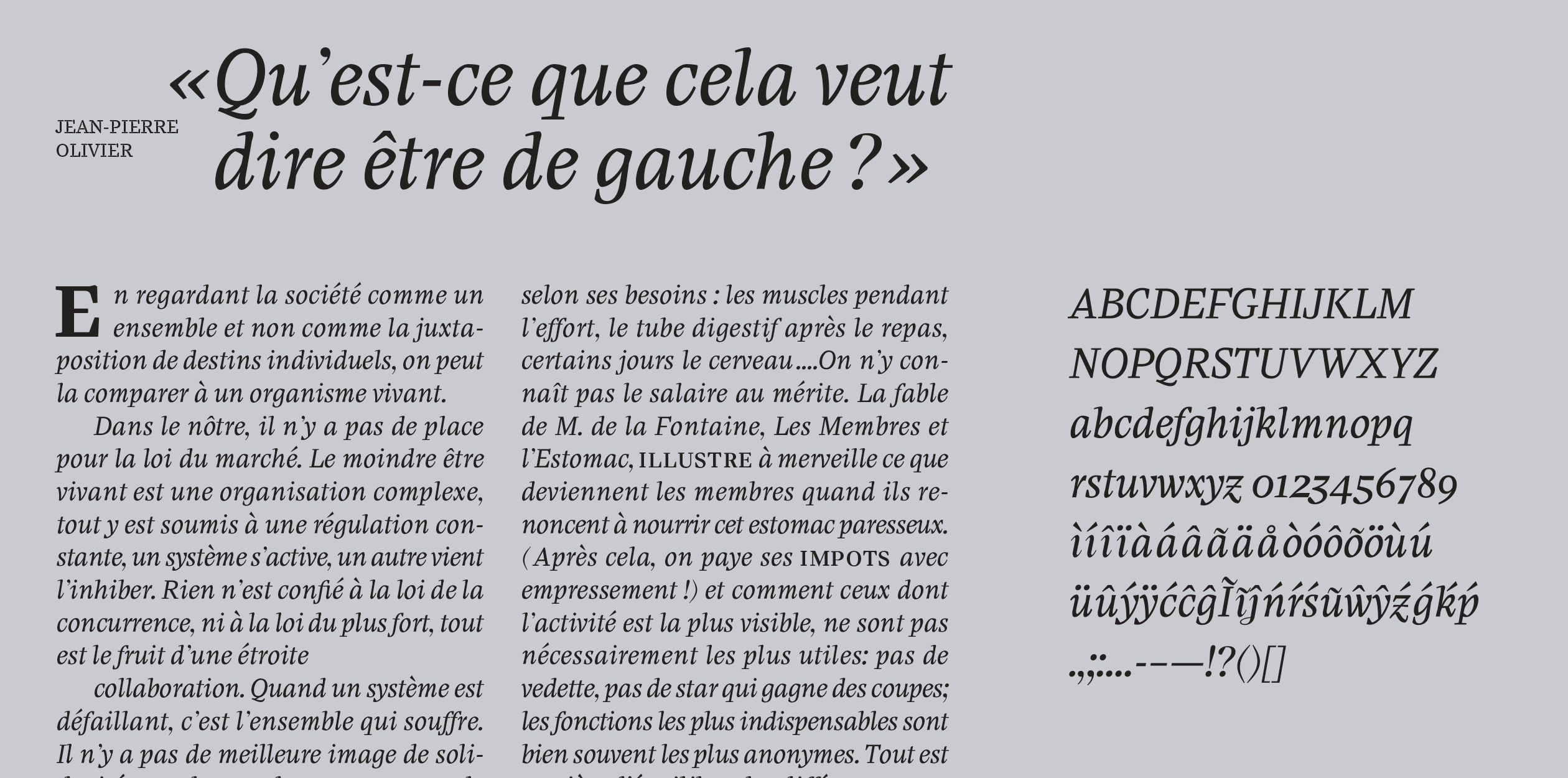 Image of Lemanic typeface project from Loris Olivier