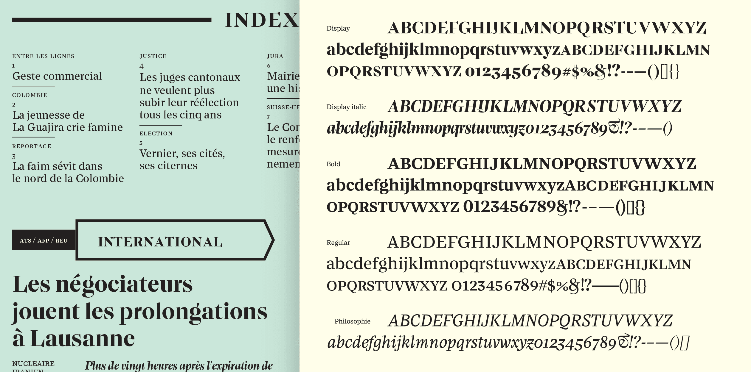 Image of Lemanic typeface project from Loris Olivier
