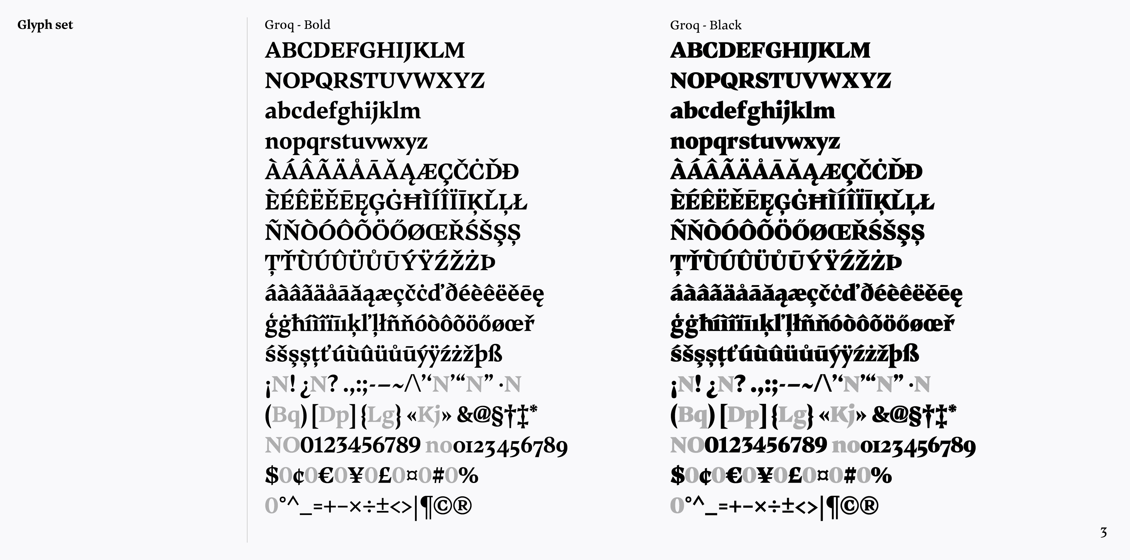 Image of Groq typeface project from Tézzo Suzuki