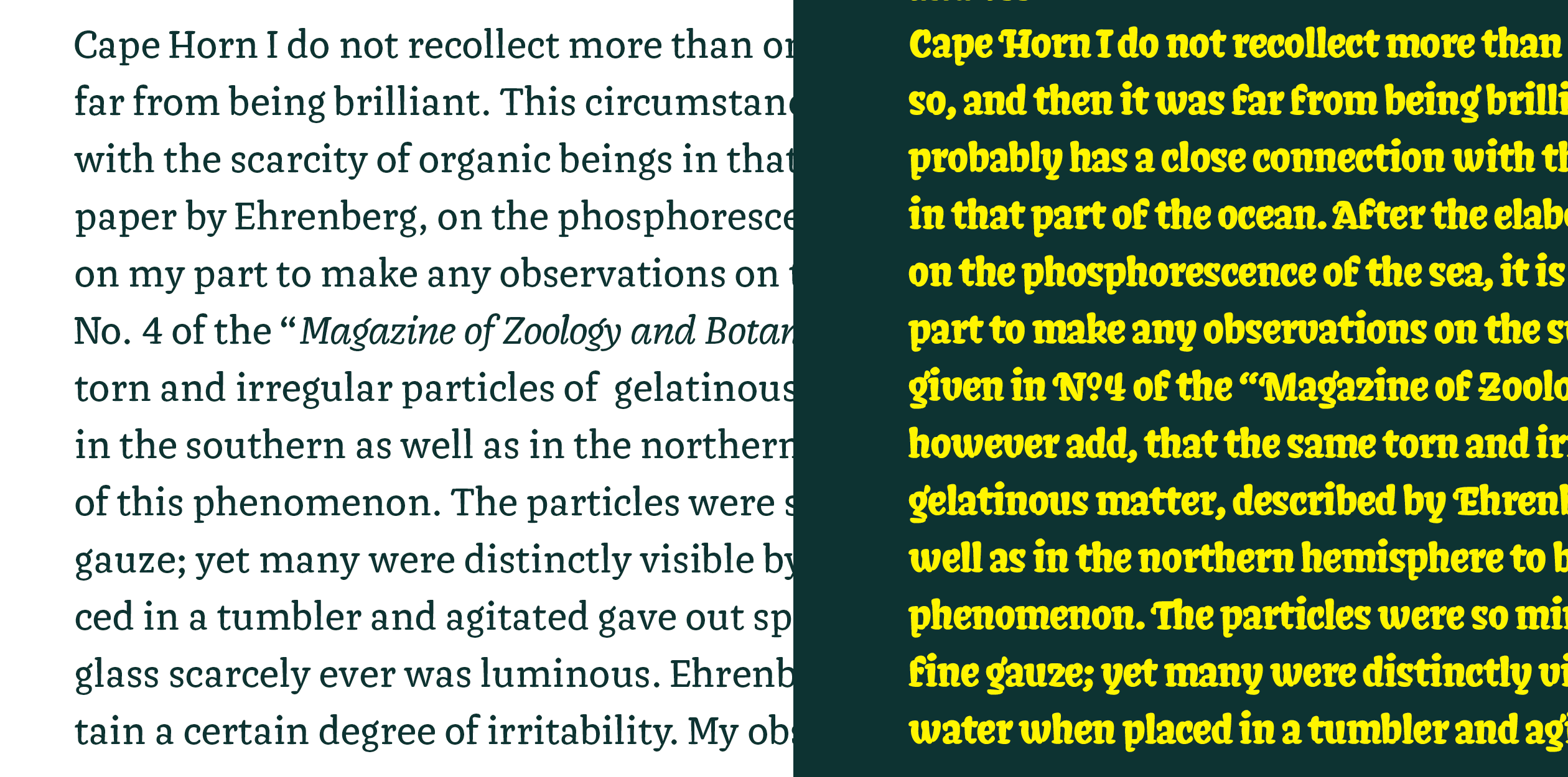 Image of Ligan typeface project from Tilmann Hielscher